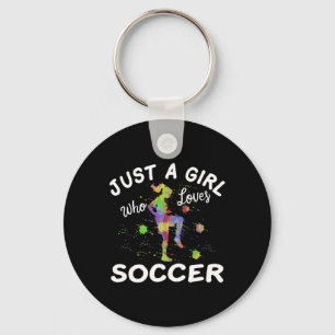 Llavero Camiseta de fútbol linda para niñas solo una niña