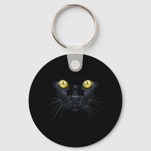 Llavero Camiseta de Gato Negro Halloween Gato Espeluznante