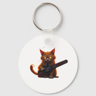 Llavero camiseta de gatos de la sierra de Chainville