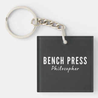 Llavero Camiseta de gimnasio Filósofo de Press de Banca