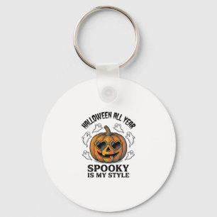 Llavero Camiseta de grabado de fantasma de calabaza de Hal