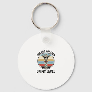 Llavero Camiseta de grabado vintage de cita de jirafa dive