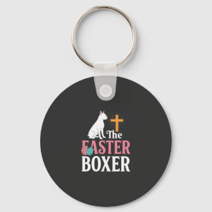 Llavero Camiseta de grabado vintage de perro boxeador de P