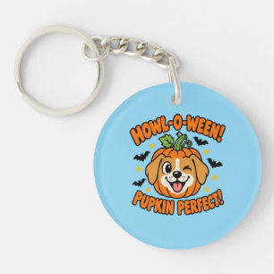 Llavero Camiseta de Halloween para perro lindo Howl O Ween