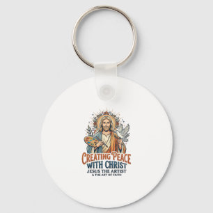 Llavero Camiseta de hobby de acuarela de Jesús Fe inspirad