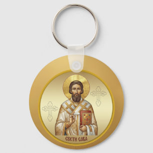 Llavero Camiseta de icono ortodoxo de San Sava