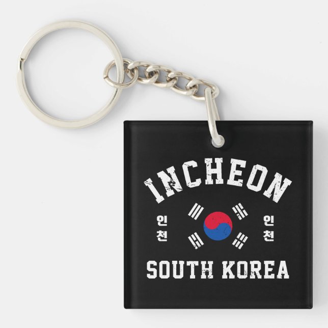 Llavero Camiseta de Incheon Corea del Sur (Frente)