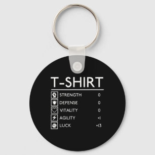 Llavero Camiseta de juego de rol de fantasía divertida par