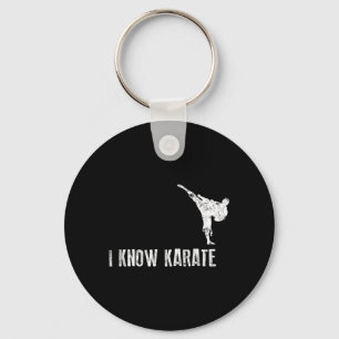 Llavero Camiseta de Karate Sé Karate Regalo Genial de Arte