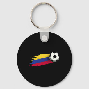 Llavero Camiseta de la bandera de Colombia Equipo de fútbo