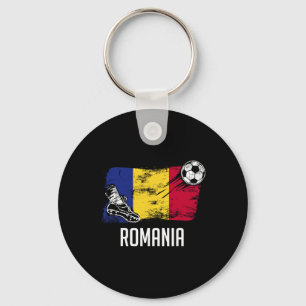 Llavero Camiseta de la bandera de Rumania Equipo de fútbol