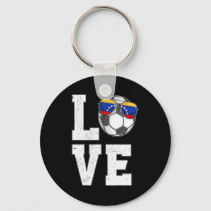 Llavero Camiseta de la bandera del fanático venezolano del