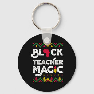 Llavero Camiseta de magia para maestros negros, mes de la