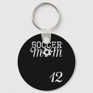Llavero Camiseta de mamá de fútbol número 12 jugador favor