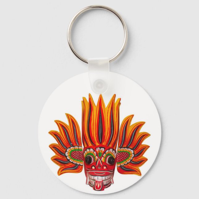 Llavero Camiseta de máscara de fuego (Anverso)