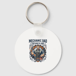 Llavero Camiseta de mecánico del día del padre Dad diverti