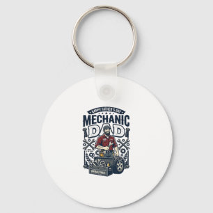 Llavero Camiseta de mecánico del día del padre Dad diverti