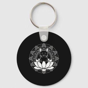 Llavero Camiseta de meditación mindfulness flor de loto de