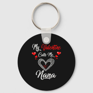 Llavero Camiseta de Mujer Mi San Valentín Me Llama Nana