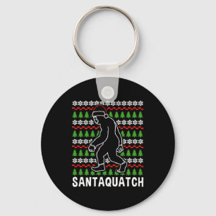 Llavero Camiseta de Navidad de Bigfoot