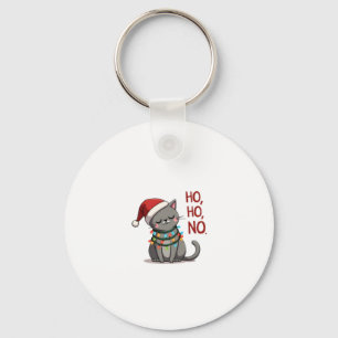 Llavero Camiseta de Navidad de Gato Niños divertido Santa