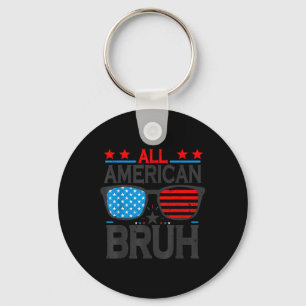 Llavero Camiseta de niño genial Bruh americano 4 de julio