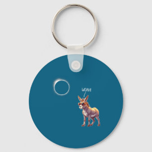 Llavero Camiseta de niños burro eclipse solar granjero pap