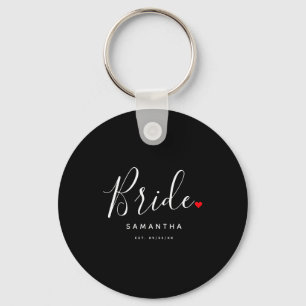 Llavero Camiseta de novia elegante para boda