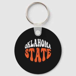 Llavero Camiseta de Oklahoma State.retro Diseño angustiado