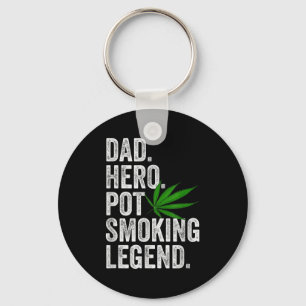 Llavero Camiseta de Papá de la Marihuana Humor de Fumador 
