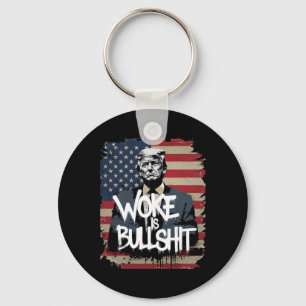 Llavero Camiseta de partidario de Donald Trump Woke Is Bul