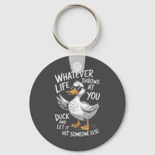 Llavero Camiseta de pato divertido Camisetas gráficas de c