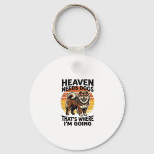 Llavero Camiseta de perro Chow Chow Heaven Tributo Grabado