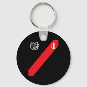 Llavero Camiseta de Perú Escudo de la Bandera Peruana Fútb
