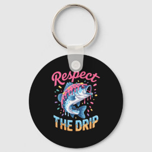 Llavero Camiseta de pesca para niños Respect The Drip Drip
