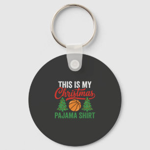 Llavero Camiseta de pijama de Navidad de baloncesto