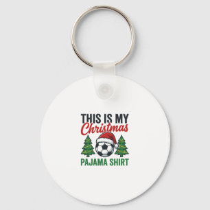 Llavero Camiseta de pijama de Navidad de fútbol