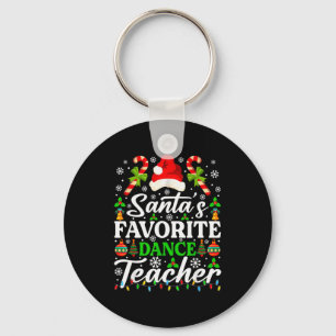Llavero Camiseta de profesor de baile favorito de Santa di