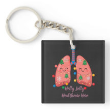 Camiseta de pulmones navideños para personal sanit