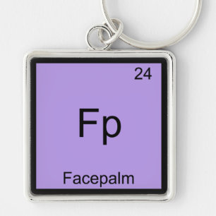 Llavero Camiseta de química de elemento divertido Fp - Fac