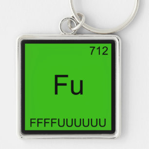 Llavero Camiseta de Química de Elemento Divertido Fu - FFF