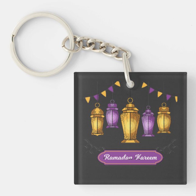 Llavero Camiseta de Ramadan Kareem dibujada a mano (Frente)