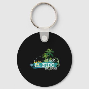 Llavero Camiseta de recuerdo de vacaciones en El Nido Pala