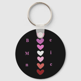 Llavero Camiseta de San Valentín con Corazones Mínimos Api