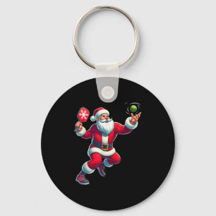 Llavero Camiseta de Santa Pickleball Navidad Mujer Hombre