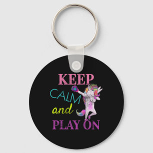 Llavero Camiseta de sóftbol Unicornio Haciendo Dabbing Chi