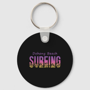 Llavero Camiseta de surf de Doheny State Beach, retro Cali