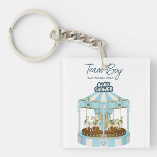 Llavero Camiseta de Team Boy Baby Shower 2025