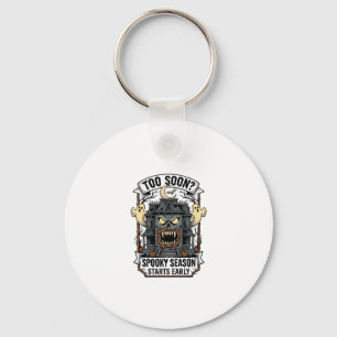 Llavero Camiseta de Temporada Espeluznante Grabado Vintage