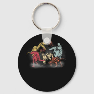 Llavero Camiseta de terror de dinosaurio antipático